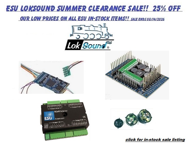 ESU Loksound Summer Sale - 25% off our regular low prices!!
